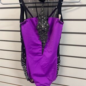 Purple and Black Jazz One Piece